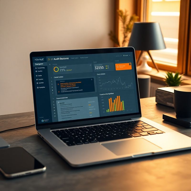 Panou de audit tehnic SEO afișând erori de indexare